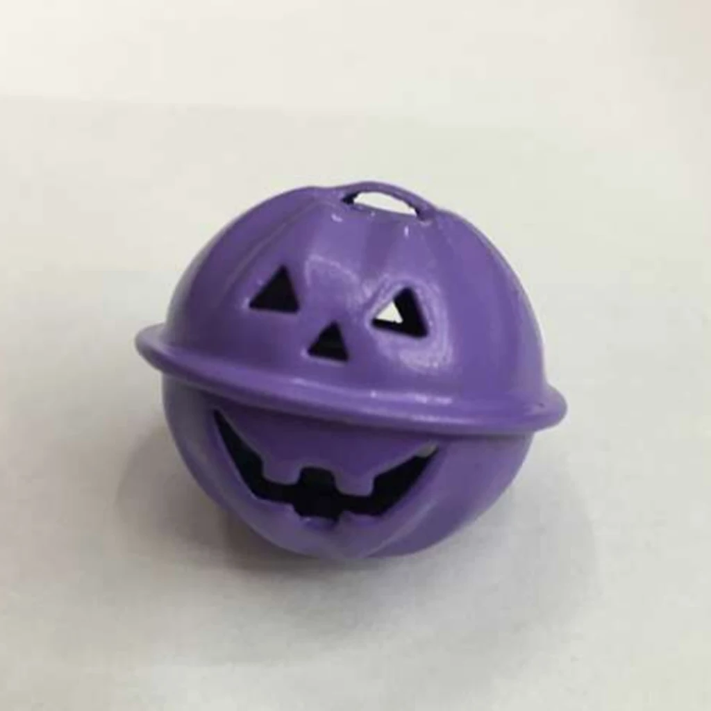 Pack of 20 Pcs Colorful Jingle Christmas Xmas Halloween Pumpkin Bell Beads Charms Handing  Make Jewelry Crafts
