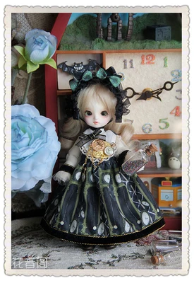 SD кукла bjd наряды одежды часы короткое платье для девочек для куклы одежда вечернее платье - Цвет: 1