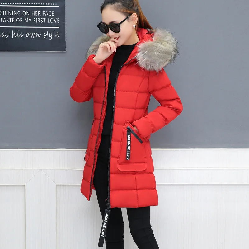 

Fashion Cotton-padded Clothes Women's Mid-length Korean-style 2018 New Style WOMEN'S Dress down Jacket Cotton-padded Clothes Win