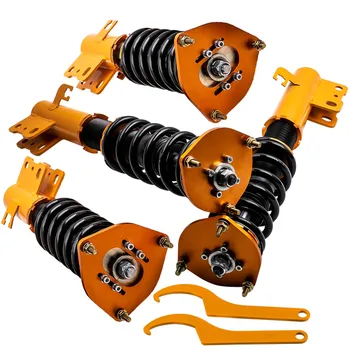

Coilovers Kit For Subaru Forester 1998 1999 2000 2001 2002 Adjustable Height Shocks Absorbers Front + Rear Struts Coil Spring