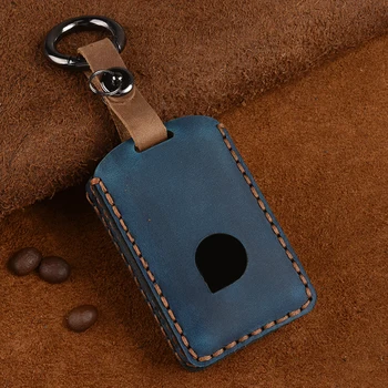 

Leather key Pouch For volvo xc90 2017 s90L t5 t6 2015 2016 t8 s90 2018 XC60 Car Remote Key Case Bag Fob Shell Cover Skin Holder