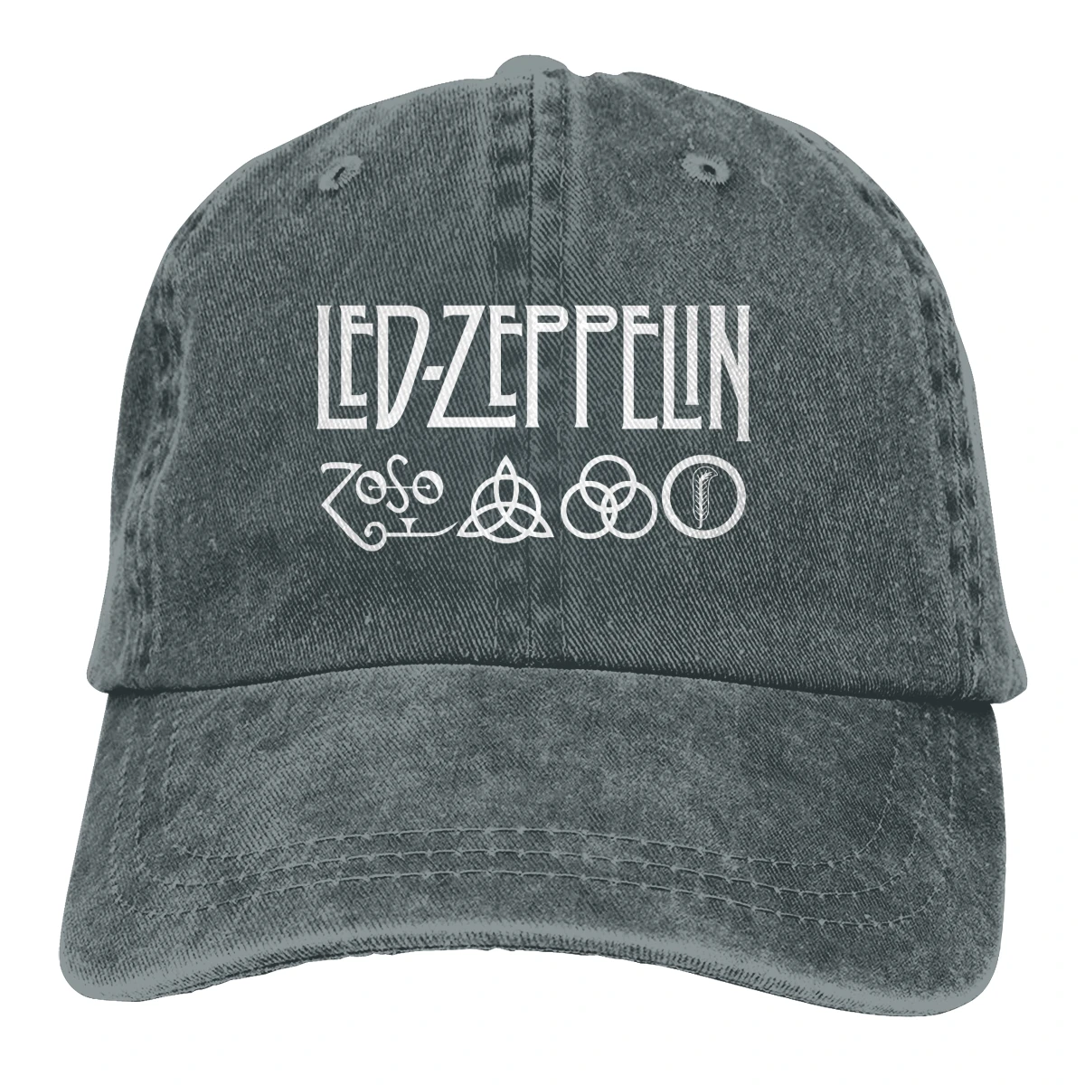 Led-Zeppelin Casquette, Черная мужская и женская джинсовая бейсболка, регулируемая бейсболка для гольфа