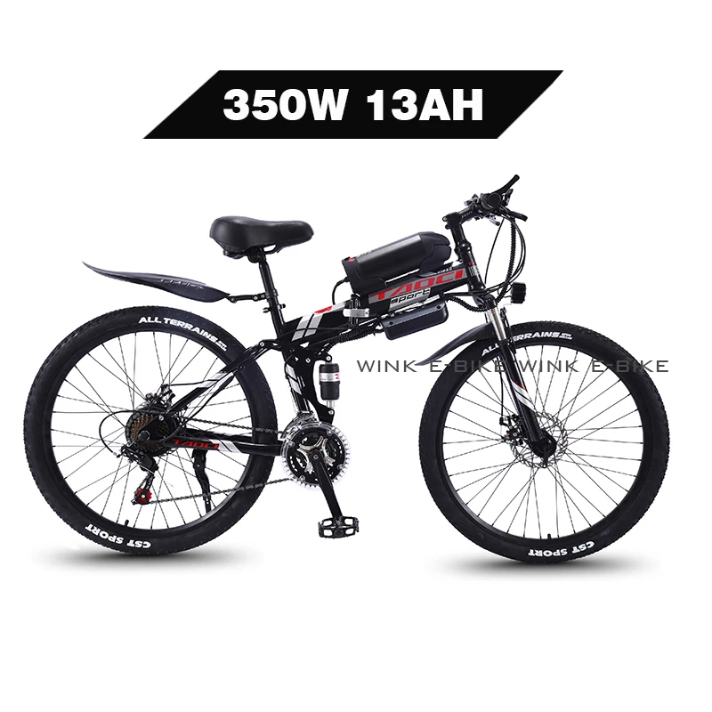 Bicicleta eléctrica de 1500 W para adultos, bicicleta de montaña eléctrica  de neumático grueso de 26 pulgadas, batería de iones de litio extraíble de