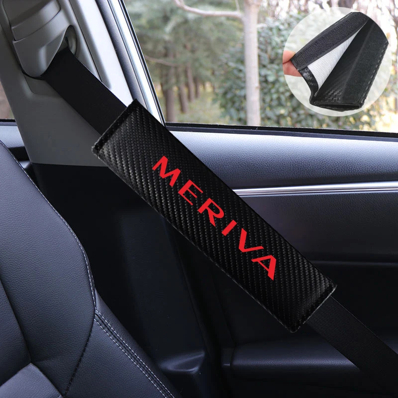 2PCS/lot Fashion Car Seatbelt Shoulder Pad for Opel Meriva Car Accessories Seat Belt Covers