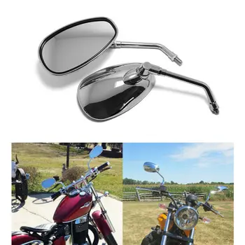 

For Honda Shadow Aero 750 2005 2006 Motorcycle Rearview Mirrors Plastic shell Chrome 1Pair