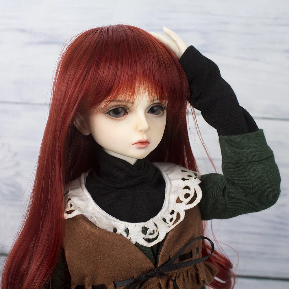 Aidolla BJD/SD кукольные парики длинные вьющиеся новые белые желтые Ombre born baby цветные волосы для 1/3 1/4 аксессуары для кукол