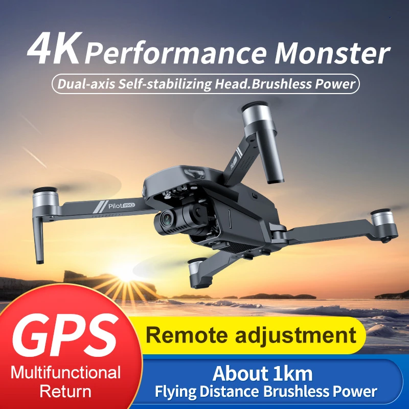 US $156.32 EQB GPS Drone with Professional 2 Axis Gimbal HD 4K Camera RC Helicopter 5G WiFi FPV Brushless Quadcopter VS SG906 Pro2 Dron