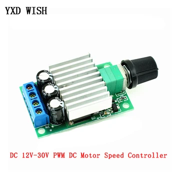 

DC 12V-30V PWM DC Motor Speed Controller 12V 24V 30V 10A DC Motor PWM Speed Controller Board Adjustable Speed Regulator Dimmer