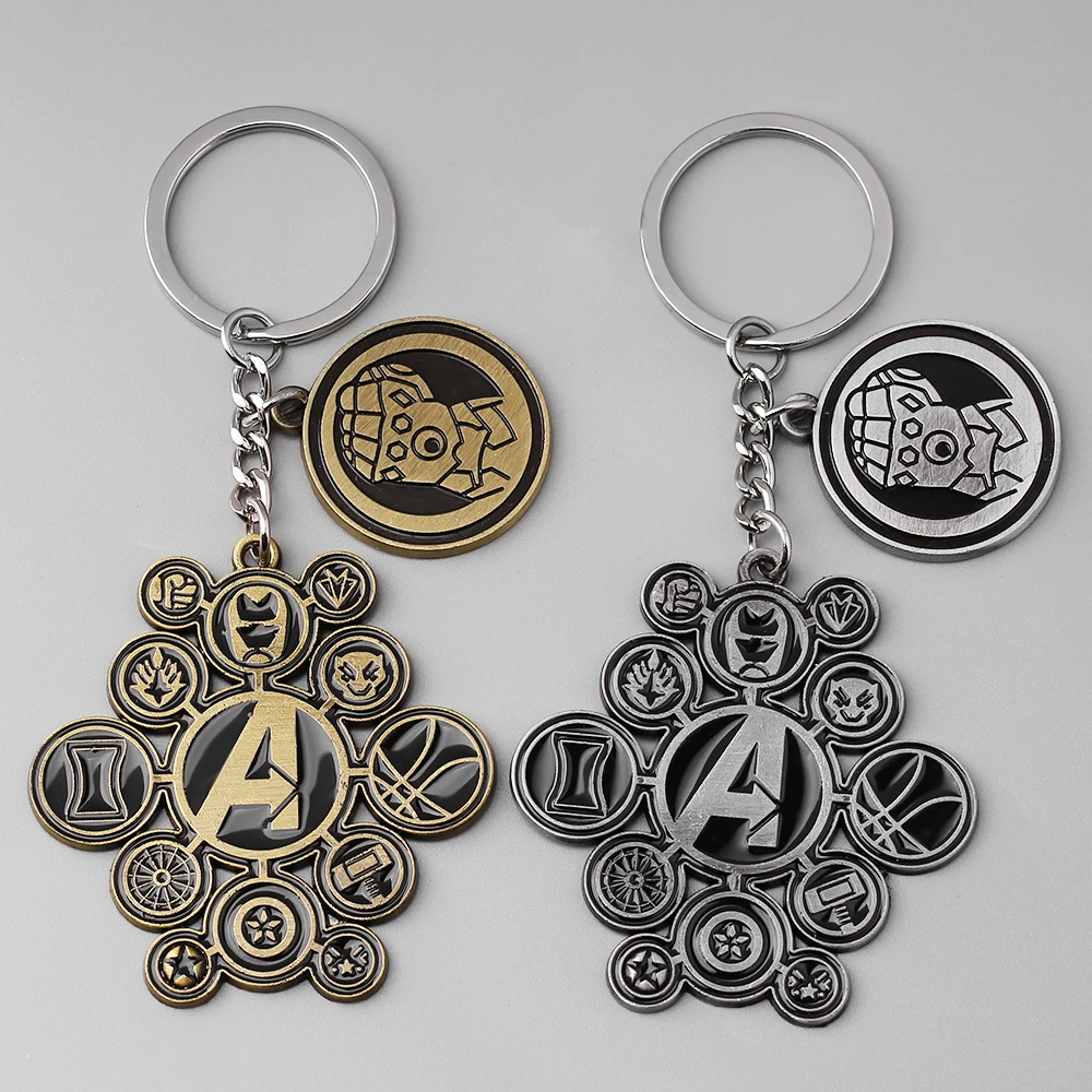 Marvel, Мстители, Капитан Америка, брелок, Тор, молоток, бесконечность, рукавица, металлическая круглая, классика, фильм, ювелирные изделия для мужчин, брелок