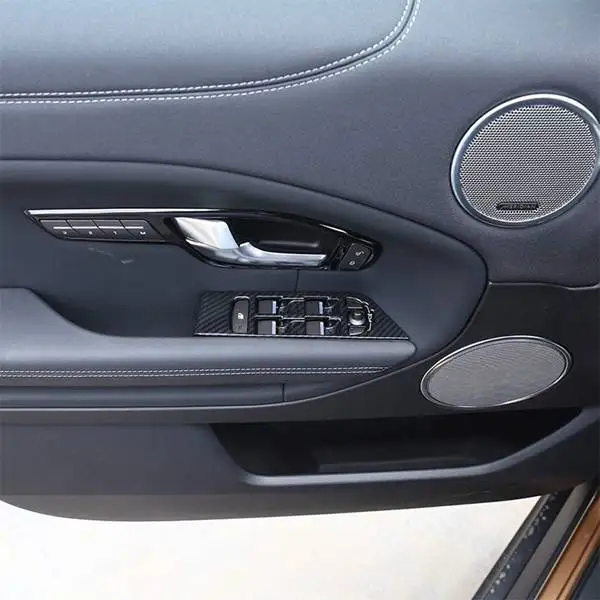 4 шт. оконная Кнопка ПОДЪЕМА КРЫШКИ обшивки рамы для Land Rover Range Rover Evoque 12-17 ABS материал автомобильные аксессуары