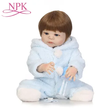 

57CM Full Body Silicone Reborn Baby Boy Reborn Doll Toy Bathe Play House Dolls Baby Toddler Reborn Bonecas Kids Gift Dolls