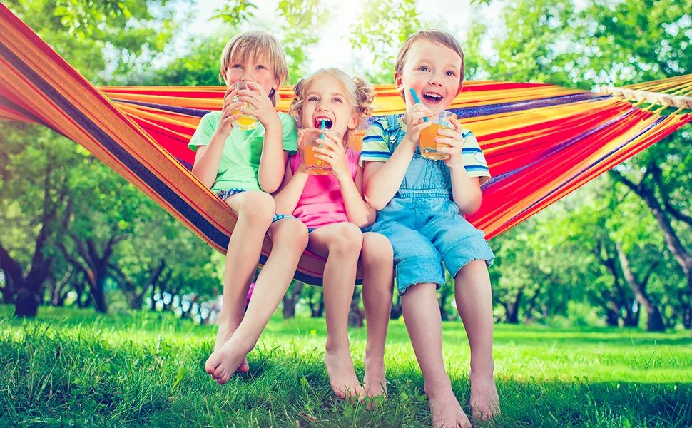 Outdoor Hammock Portable Garden Hammock Sports Home Travel Camping Swing Canvas Stripe Hang Bed Hammock Double Single People