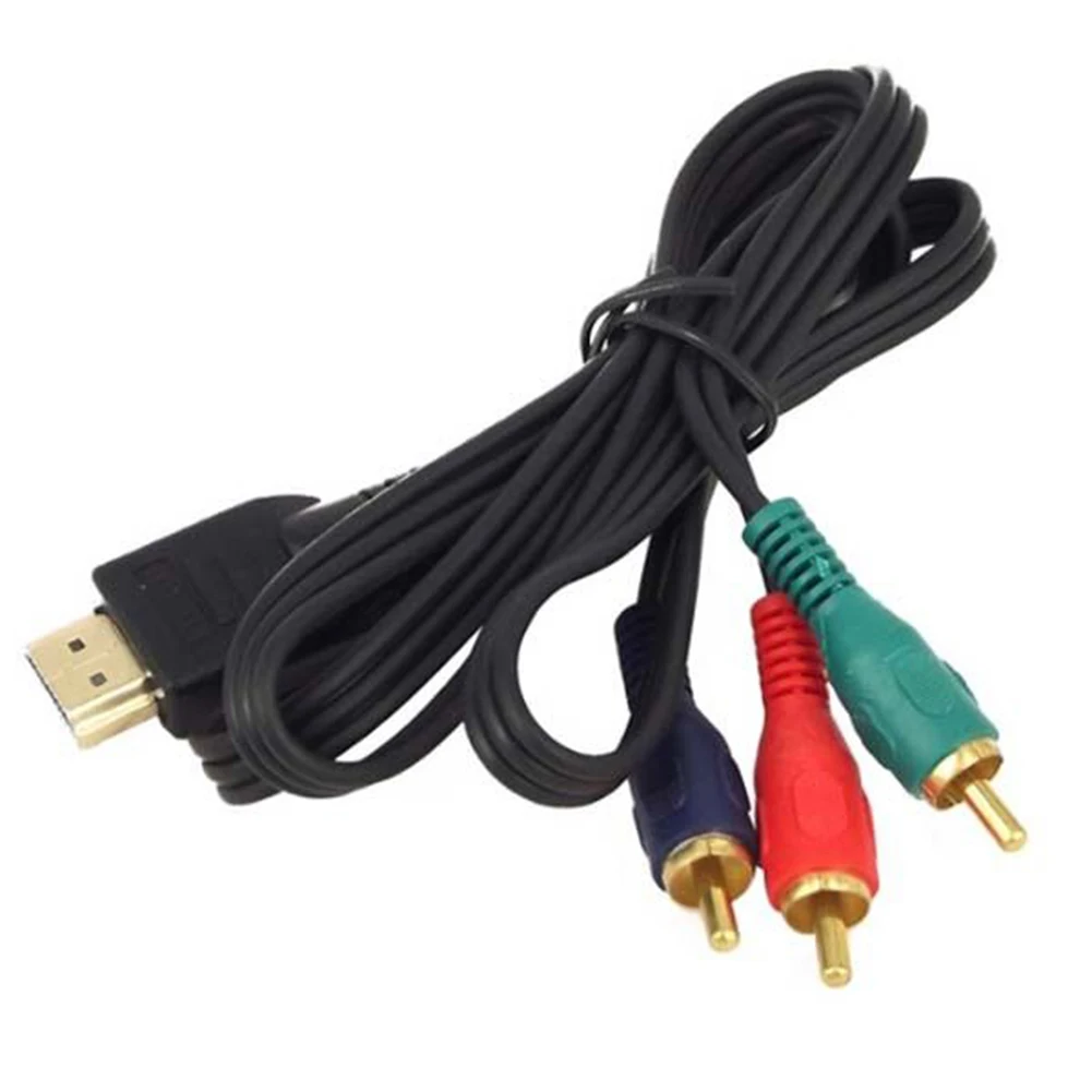 1 м HDMI папа в 3 RCA Аудио Видео Компонент преобразователя AV адаптер кабель Шнур