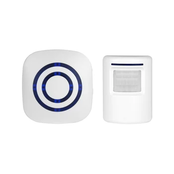 

110V-240V Wireless Door Bell PIR Infrared Motion Sensor Smart Doorbell Alert Secure System Visitor Alarm Doorbell US Plug