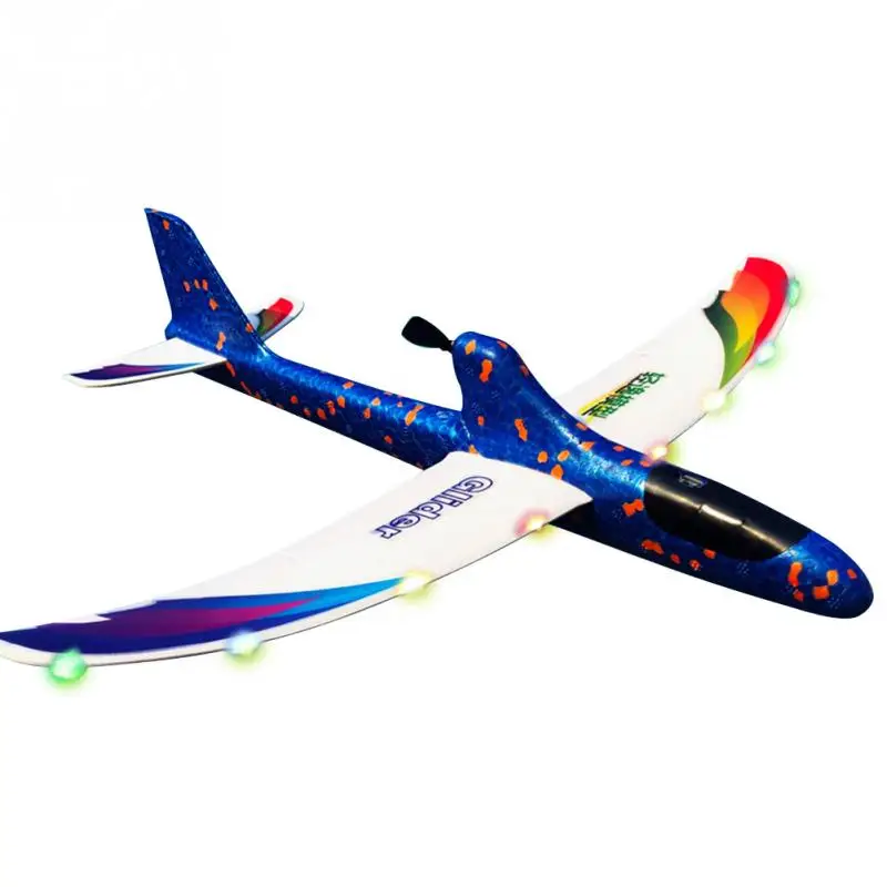 Hand Throwing Airplane, DIY Gift Glider RC For Children Kids Educational Toy Capacitor Electric Fo