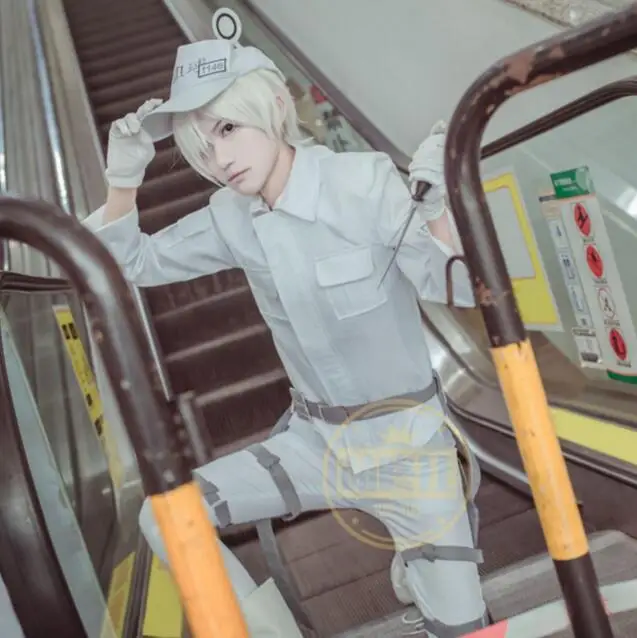 Мужской костюм в стиле аниме Cells At Work Hataraku Saibou для мужчин Униформа наряд с принтом