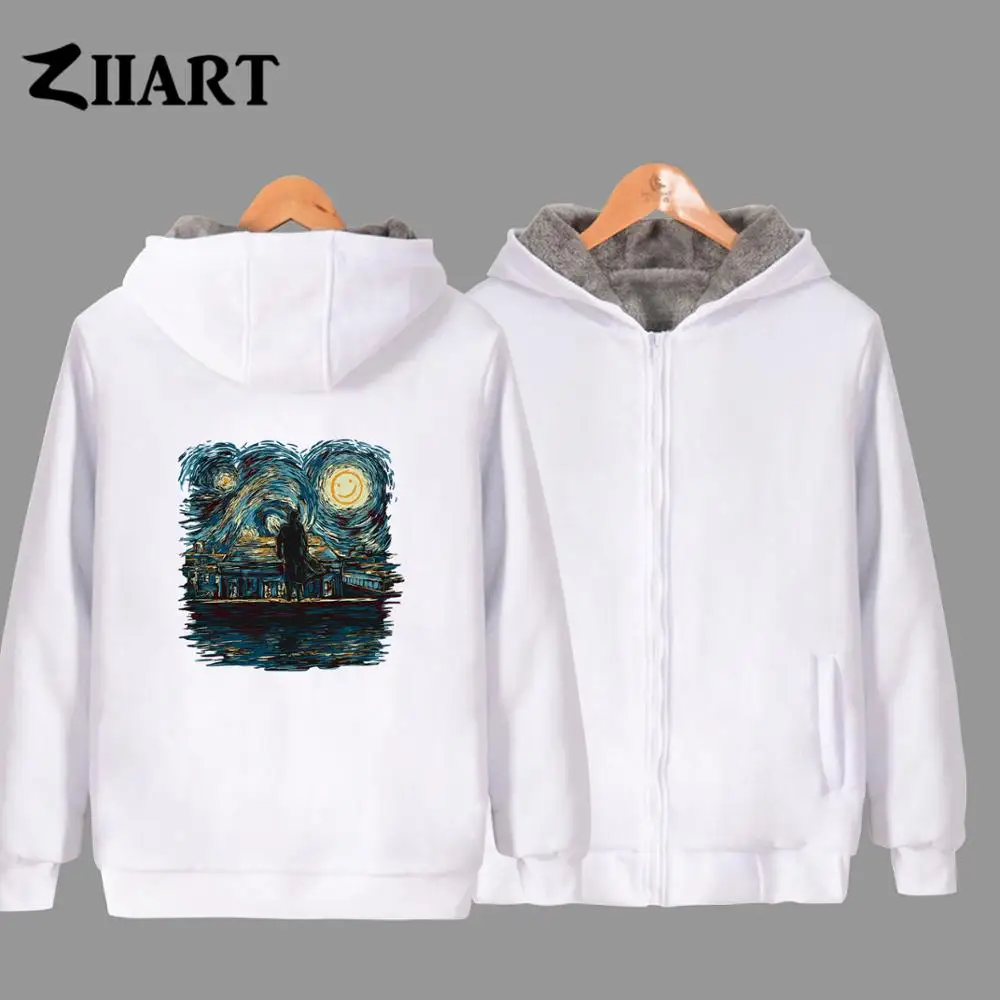 Mu Ban/мужские бархатные парки; парная одежда; ZIIART - Цвет: White