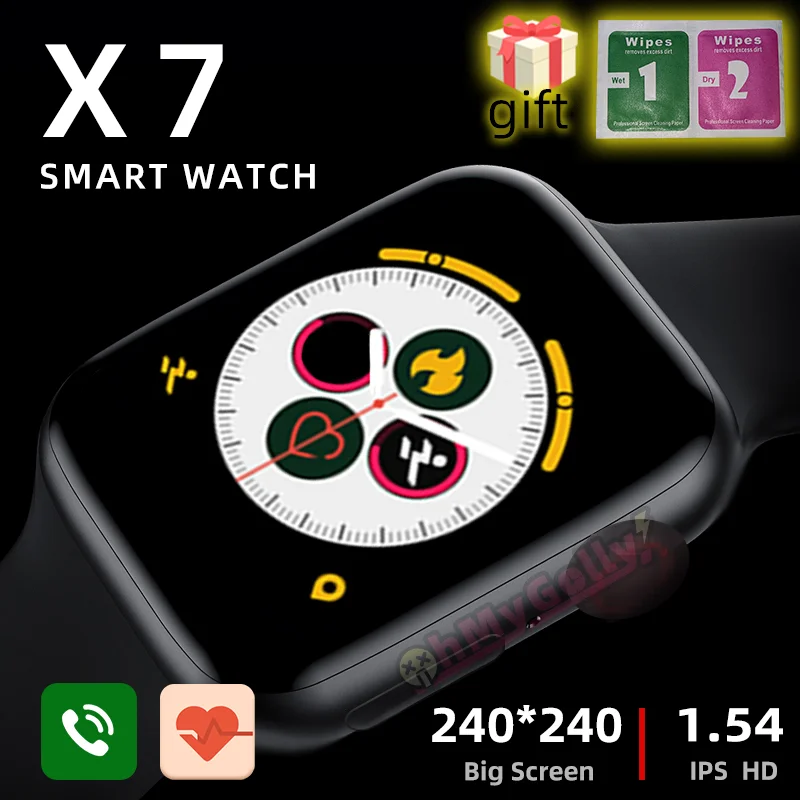 X7 Smart Watch Bluetooth Call Heart Rate Fitness Tracker Series 6 Smartwatch Men Women For Android IOS pk iwo 8 12 FT50 G500 X6