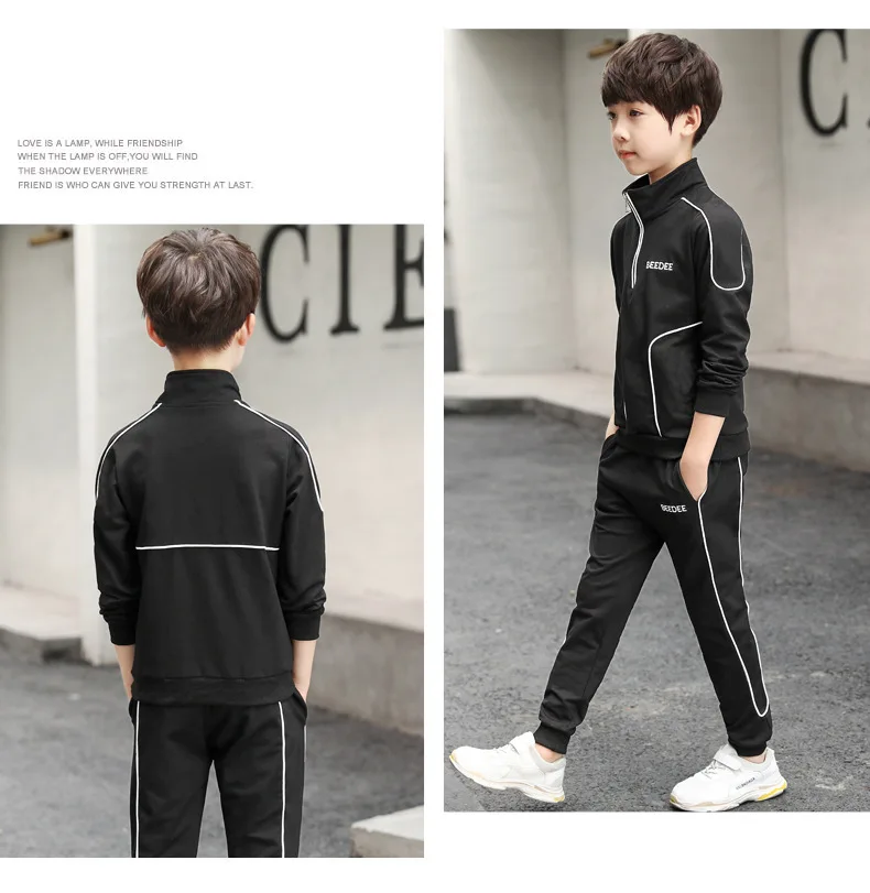 Active Spring Autumn Boy Clothes Set Fashion Kids Suit New Children Long Sleeve Coat Pants 2pcs Sports Clothing For Boys Outfits (7)