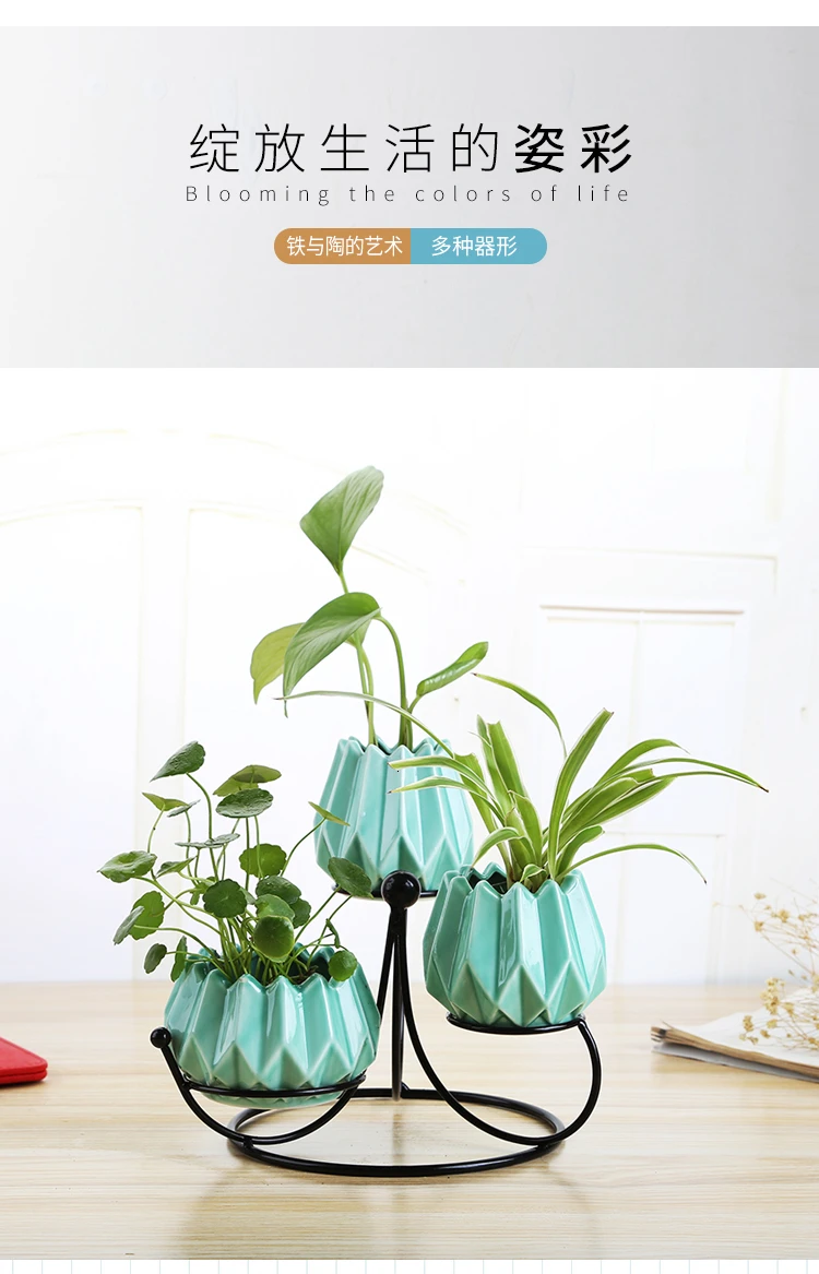 Flowerpot Originality Ceramics Hydroponics Vase A Living Room Television Cabinet Decorate Ornament Can Store Up Water Small