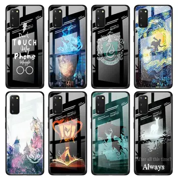 

Tempered Glass Case Coque for Samsung Galaxy S10 S20 Ultra 5G S8 S9 S10 S20 Plus Note 10 Plus Phone Cover Potter Love