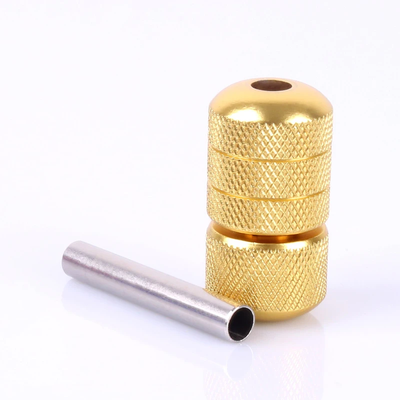 22x50mm/25x50mm Aluminum Alloy Tattoo Grips Tube with Back Stem Self-locked Tattoo Handle Machine Kit Gun Tattoo Accessories