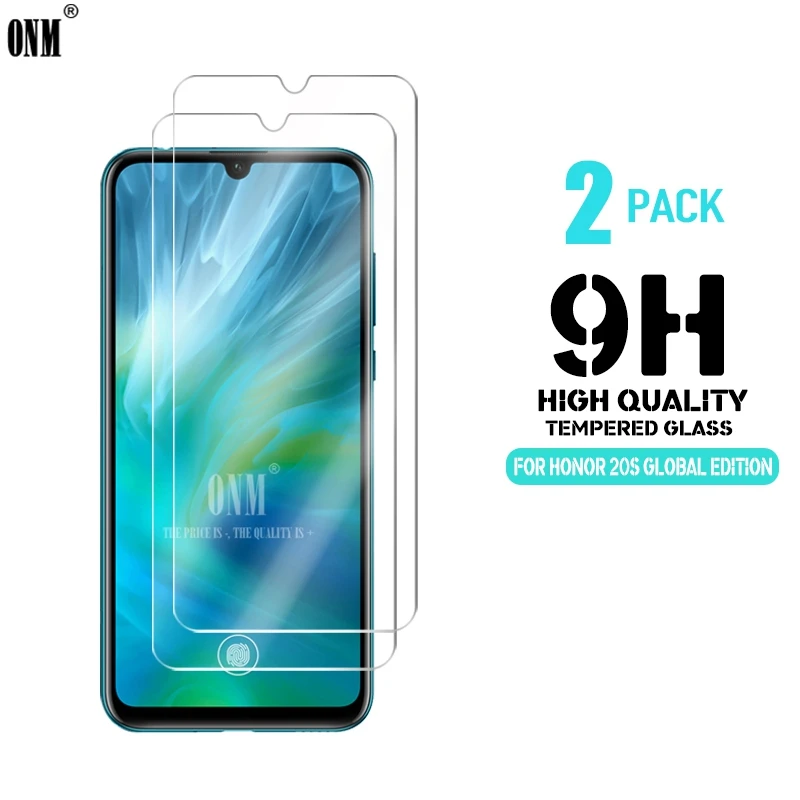 

2Pcs Tempered Glass For Huawei HONOR 20S GLOBAL EDITION Screen Premium Tempered For HONOR 20S GLOBAL EDITION Protective Film