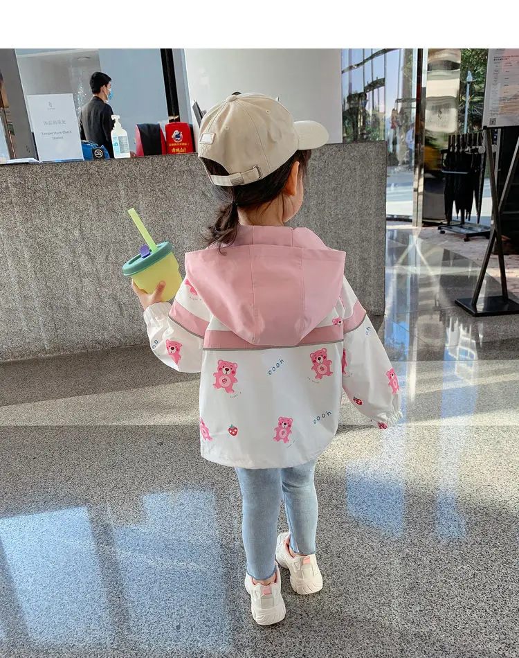 outdoor coats Girls casual fashion Spring autumn jackets coats new girls kids baby hoodies cute coats children's thin tops clothing P4 168 fleece coats