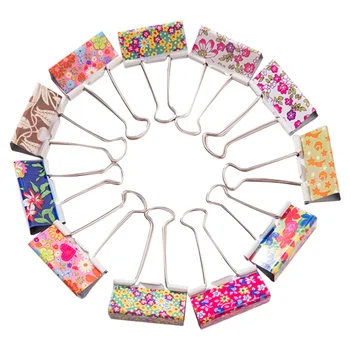 

48pcs 25mm Binder Clips File Paper Clip for Home School Office (Mixed Color)