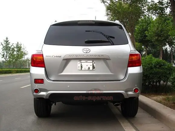 Хромированный глушитель для toyota highlander 2008 2009 2010 2011 2012 2013