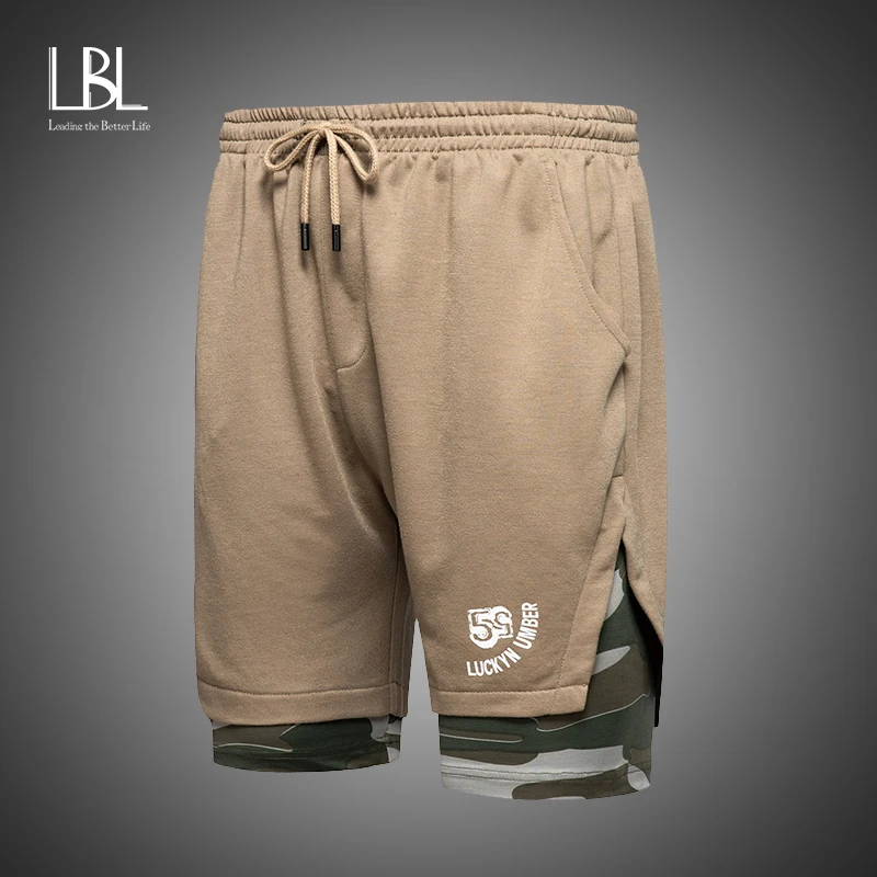 

Summer Running Shorts Men 2020 Fashion 2 in 1 Jogging Fitness Shorts Training Mens Bodybuilding Gyms Men Joggers Short Pants