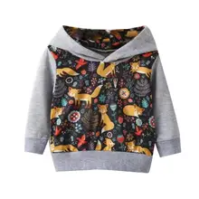 Горячая Распродажа свитеров умелое производство осенне-зимняя одежда с капюшоном для маленьких мальчиков и девочек пуловер с капюшоном и длинными рукавами