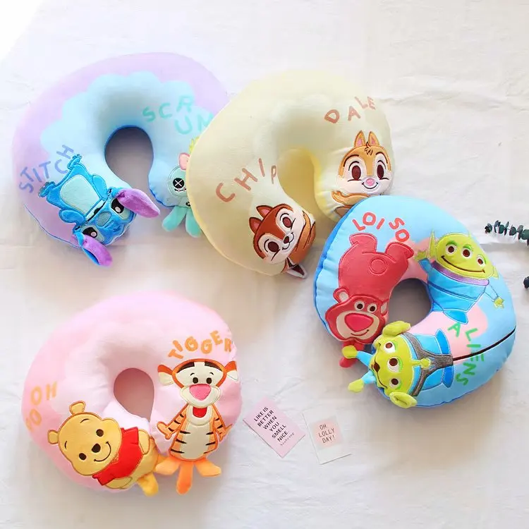 

dumbo series plush U-shaped pillow Stitch plush animal stuffed toy anime image Neck pillow doll Office rest plush gift for girl