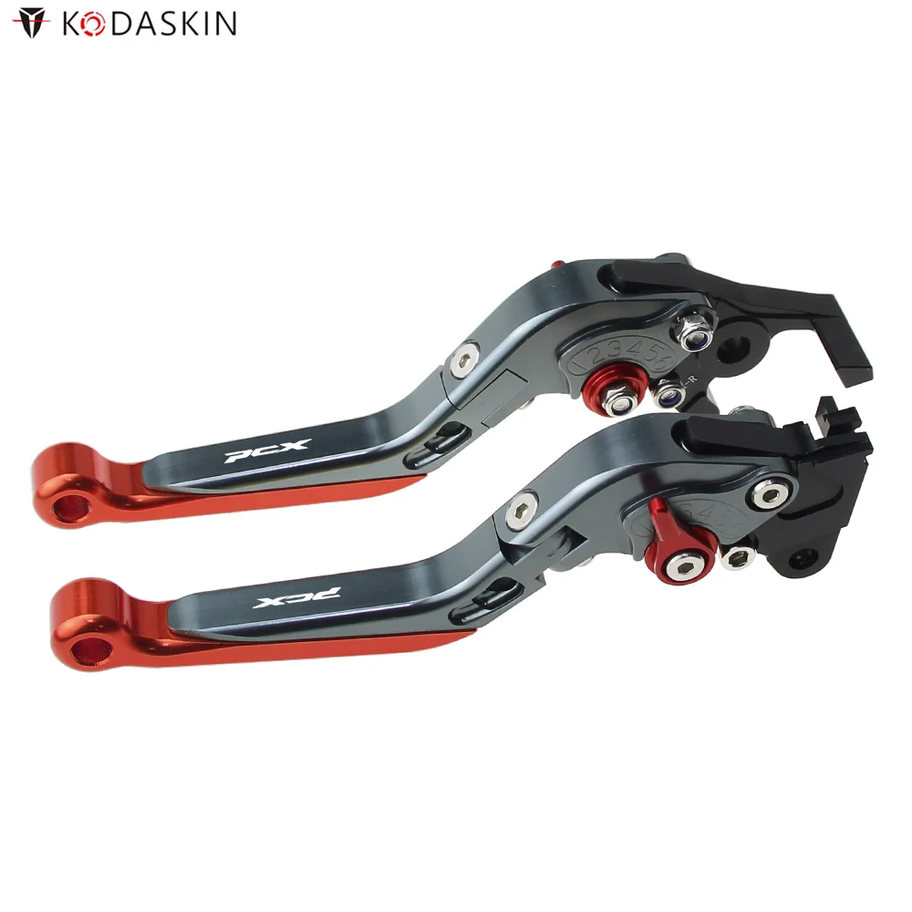 Kodaskin Складные Выдвижные Тормозные Рычаги сцепления Главный цилиндр рычаги Hydrau аксессуары для мотоциклов для Honda PCX150 pcx 150 - Цвет: 10