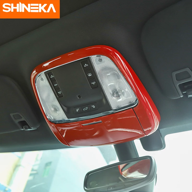 Молдинги SHINEKA для салона Jeep Grand Cherokee 2011 + наклейки передней подсветильник Ки