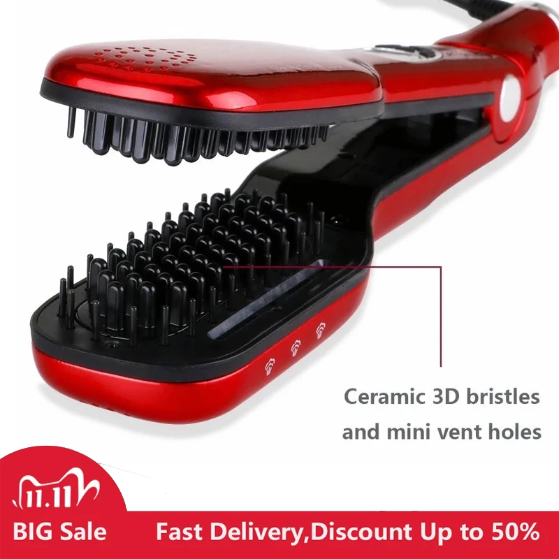 tourmaline steam hair straightener