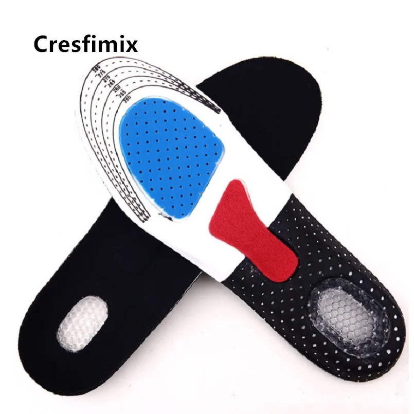 Cresfimix, унисекс, высокое качество, светильник, силиконовый, забота о здоровье, стельки для женщин, крутая, дышащая, мягкая подошва, мужская обувь, стелька a5536