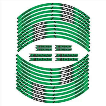 

MTKRACING tire sign decoration sticker inner rim reflective sticker FOR KAWASAKI Z1000