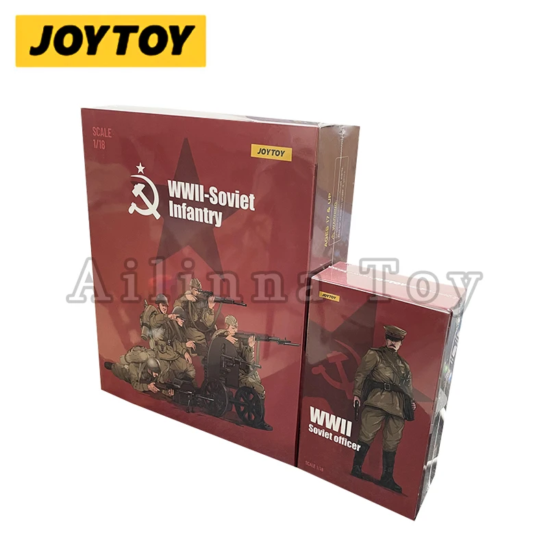 Joytoy-wii sovietの1/18アクションフィギュアモデル,歩兵と将校