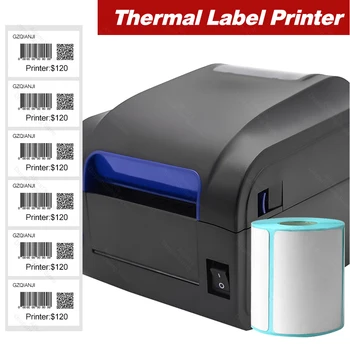 

USB Lan Thermal Barcode Label Sticker Printer 80mm 3 inch 1D 2D QR code scanner Sticker paper Printer