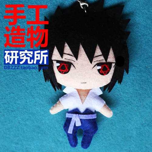 Аниме Наруто Shippuden Косплей Uchiha Sasuke DIY игрушка ручной работы висящий плюшевый