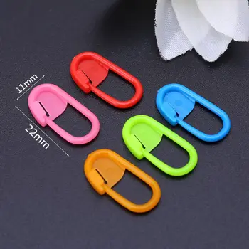 

100pcs Mixed Color Safety Sewing Pins Mini Knitting Locking Stitch Crochet Markers Needle Holder Clip Tool Craft