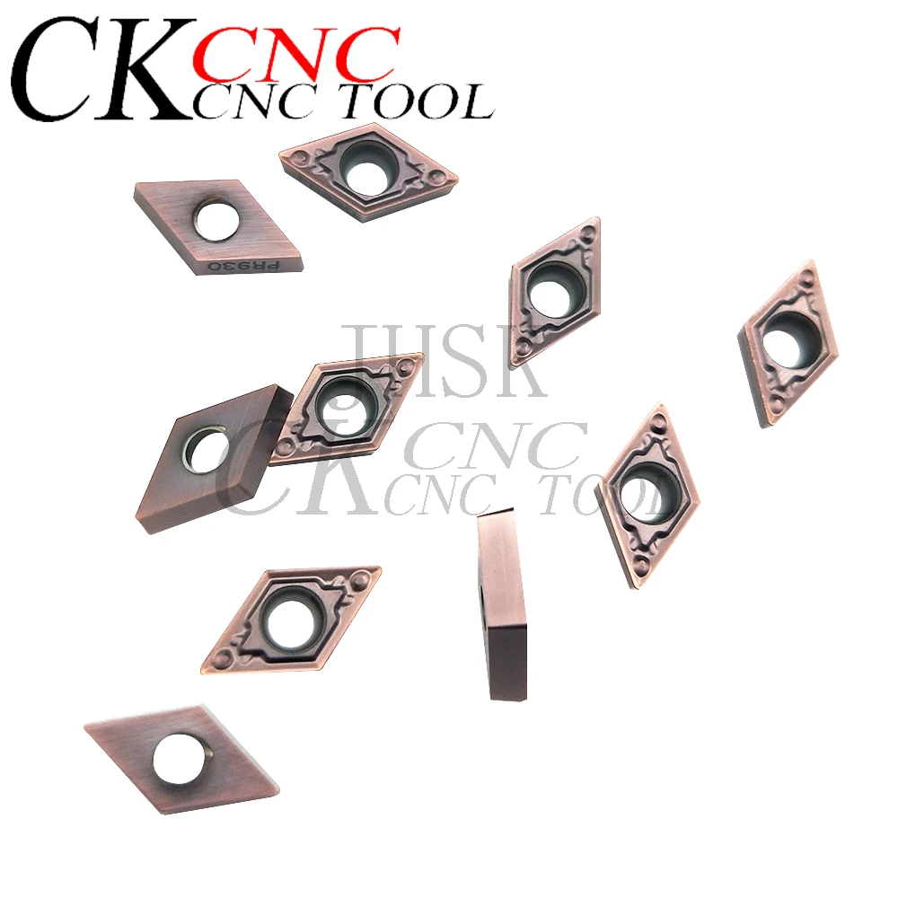 

10pcs DCMT070204-HQ PR930 carbide inserts CNC tools turning cutter tools lathe Internal wood turning tools DCMT070204 for steel
