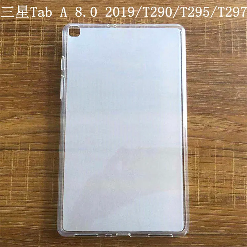 

Luxury Soft Silicone Tab Case Cover For Samsung Galaxy Tab A 8.0 SM T290 T295 T297 2019 tab a 8 Back Covers Coque Fundas Shell