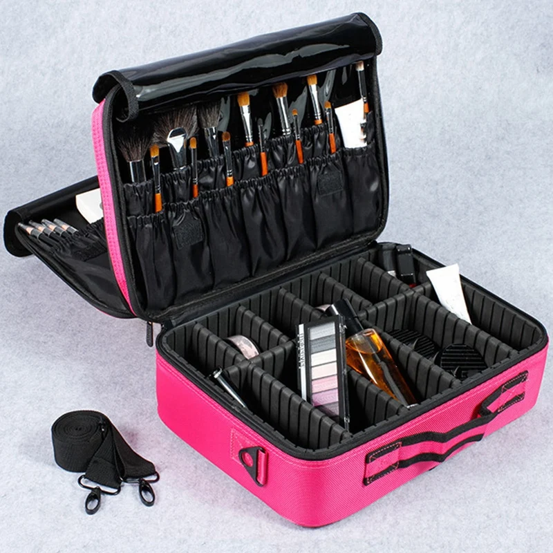 ABUI-Professional Makeup Storage Bag Large Capacity Waterproof Portable Makeup Beauty Nail Kit
