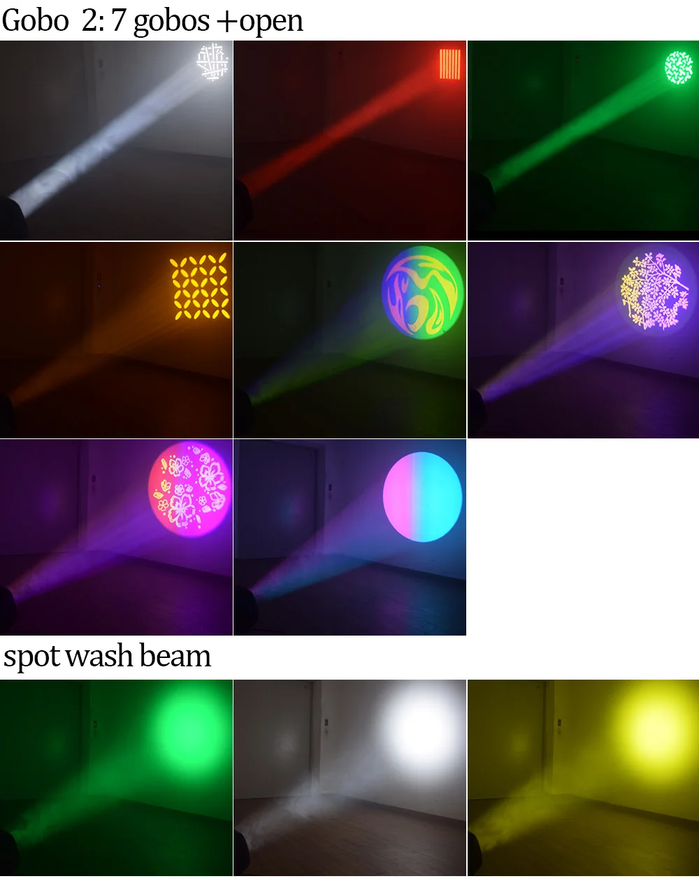 Professional stage lighting 200w 3in1 moving head light rainbow effect for dj equipment
