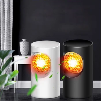 

Portable Mini Hot & Cold Wind Electric Fan Heater Touch Switch Small Radiator Warmer Stove for Winter Office Household Travel