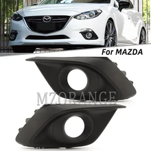 1 Pair Fog Light Cover Grill Bezel for Mazda 3 Axela 2014 2015 2016 Fog Bumper Fog Lights Cover Grilles Frame Fog Lamp Hood