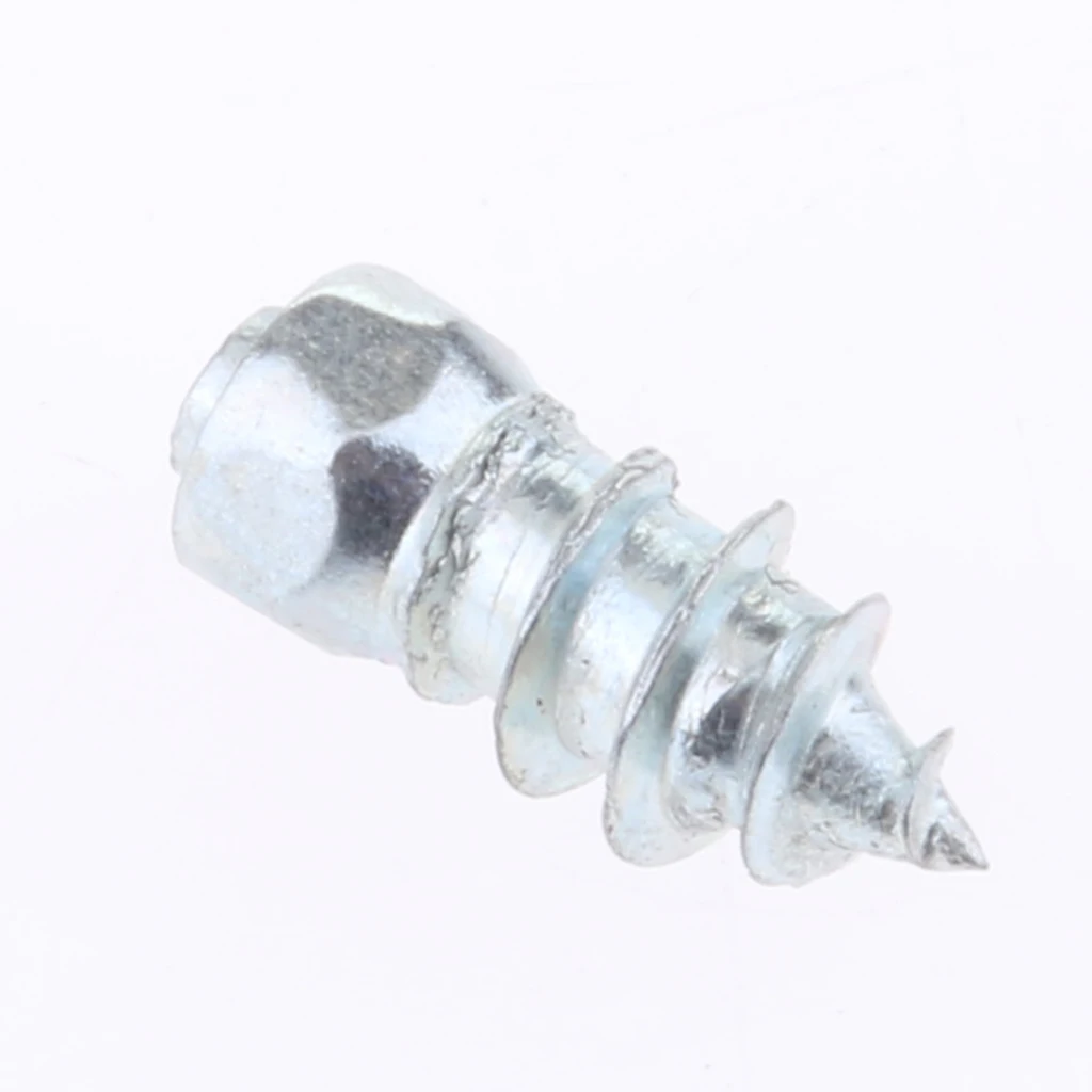 100pcs 15mm Anti-Slip Screw In Tire Stud Snow Trim Wheel Tyres Car Truck ATV