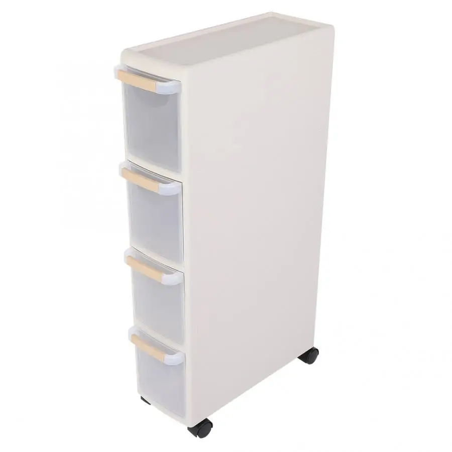 

4 Portable Multifunctional Removable Storage Box Drawer with Wheels Drawer for Sundries Toys CD Magazine